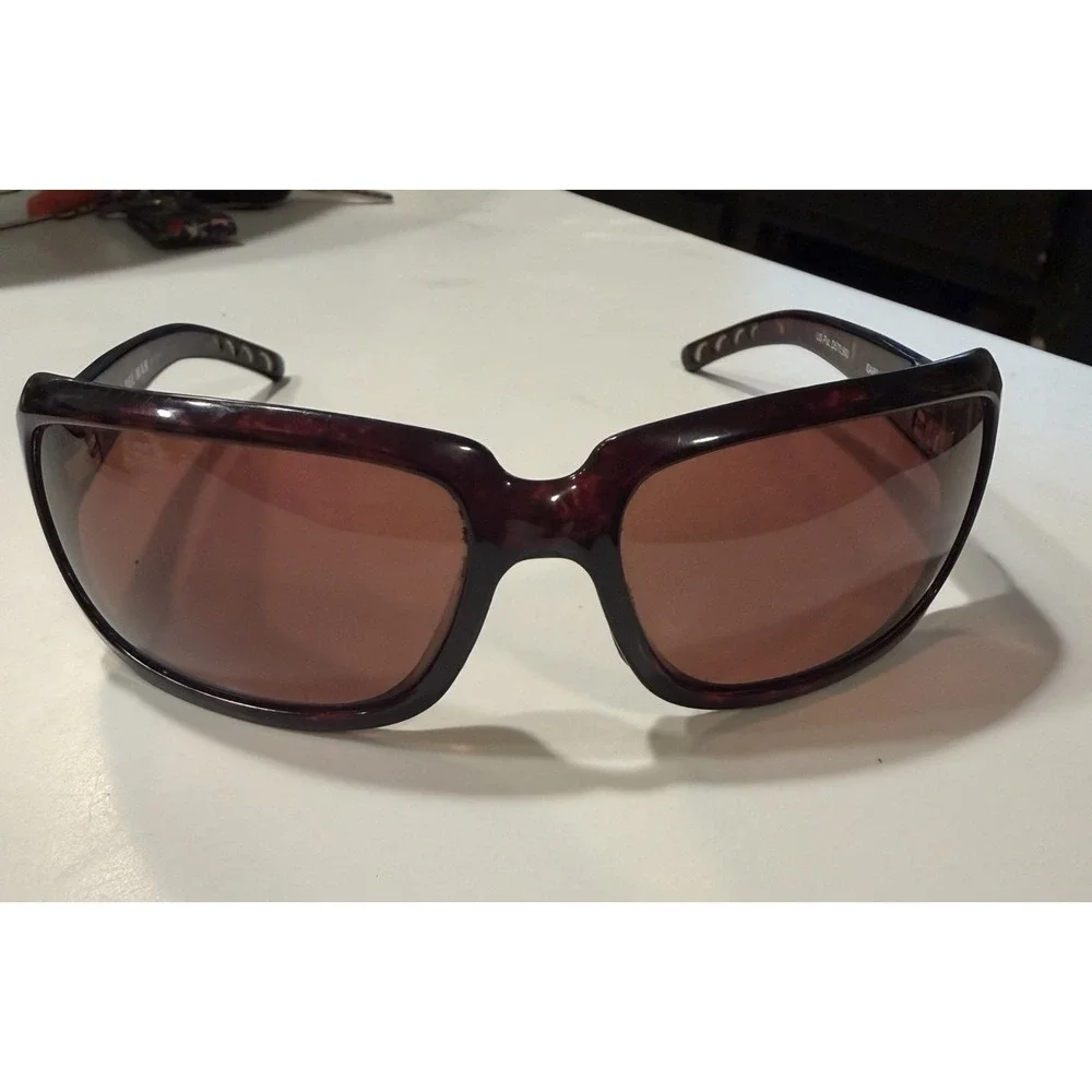 Costa Del Mar Isabela IB10 Sunglasses Tortoise Shell Amber Lens Oversized Womens